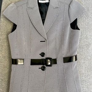 Black and white blazer jacket